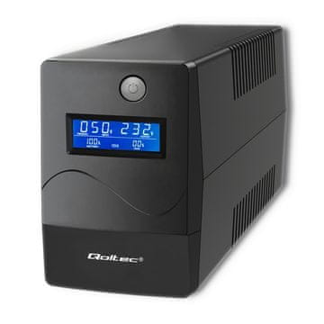 Qoltec UPS napajanje Monolith 850VA / 480W s LCD i USB