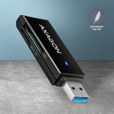 AXAGON AXAGON CRE-S2N Vanjski čitač kartica USB-A 3.2 Gen 1, 2 utora SD/microSD, UHS-I