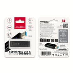 AXAGON AXAGON CRE-S2N Vanjski čitač kartica USB-A 3.2 Gen 1, 2 utora SD/microSD, UHS-I