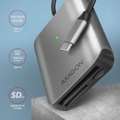 AXAGON AXAGON CRE-S3C Vanjski čitač kartica USB-C 3.2 Gen 1, 3 utora (SD/microSD/CF), UHS-II