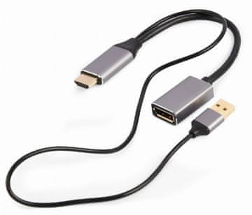 Gembird Gembird A-HDMI-DP-01 pretvarač HDMI u DP, 4K 60Hz, napajanje USB-A