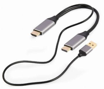 Gembird Gembird A-HDMI-DP-02 pretvarač HDMI u DisplayPort 4K 60Hz, napajanje USB-A