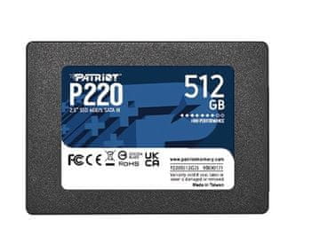 Patriot Patriot Memory P220 SSD 512GB SATA III 2.5"