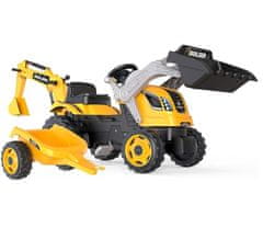 Smoby Smoby Traktor Max dječji traktor na pedale s prikolicom, lopatom i bagerom