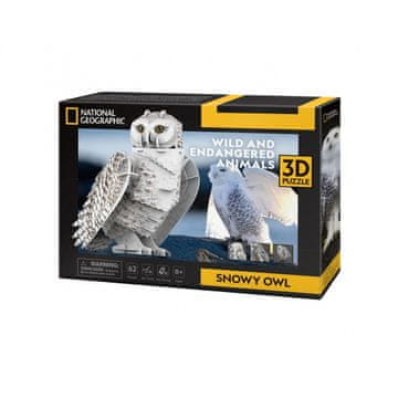 CubicFun Cubic Fun SNOWY OWL 3D puzzle, 100 komada