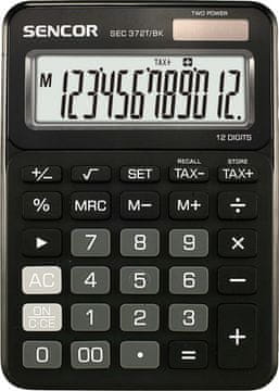 SENCOR Sencor SEC 372BK Stolni kalkulator 12-znamenkasti LCD