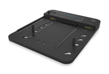 IcyBox ICY BOX IB-2913MCL-C31 stanica za kloniranje M.2 NVMe SSD i HDD, crna