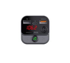 ART ART FM-84B QC3.0 auto FM odašiljač, Bluetooth, USB, LCD