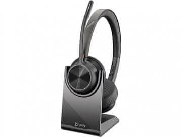 Poly Poly Voyager 4320 UC stereo slušalice USB-A s BT700 i postoljem za punjenje