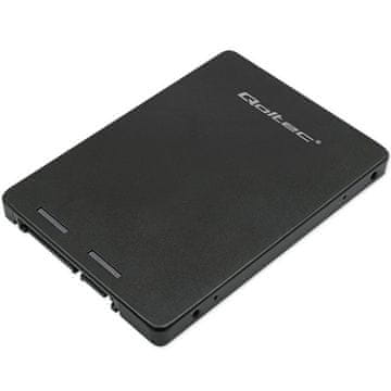 Qoltec Qoltec 522654 pretvarač M.2 SATA u SATA III, 2TB, 6Gb/s, crni