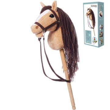 Tootiny Tootiny HOPPIHORSE A4 Konjić na štapu, bež, smeđa griva