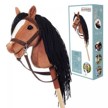 Tootiny Tootiny HOPPIHORSE A4 konj na štapu, tamno smeđa (gniada)