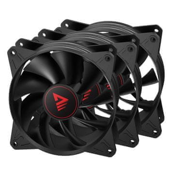 SAVIO SAVIO BLADE X1 SET komplet 3 x 120mm PWM ventilatora, crna
