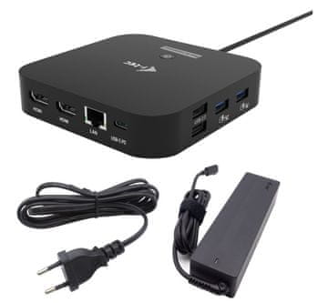 I-TEC i-tec USB-C Docking Station 2x HDMI, PD + 100W punjač