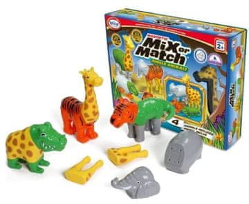 slomart MALIK MalBlo Magnetic Jungle Animals građevni blokovi, komplet