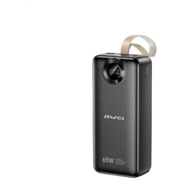Awei AWEI PA-34 Powerbank 30000mAh 65W brzo punjenje, crna