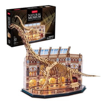 CubicFun Cubic Fun 3D LED slagalica Brachiosaurus, 60+ komada