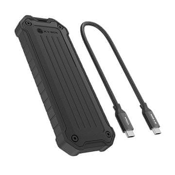 IcyBox IcyBox IB-1827MCP-C31 vanjsko kućište za M.2 NVMe/SATA SSD, USB 3.2 Gen 2, 10 Gbit/s, crno