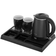 Adler Adler AD 1387 hotelski kuhalo za vodu 1L, inox, s pladnjem i 2 šalice