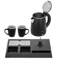 Adler Adler AD 1387 hotelski kuhalo za vodu 1L, inox, s pladnjem i 2 šalice