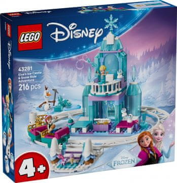 Disney LEGO Disney 43281 Elzin ledeni dvorac i vožnja saonicama, 4+