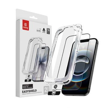 Crong CRONG EasyShield 2-Pack zaštitno staklo za iPhone 17e / 16e / 14 / 13 / 13 Pro