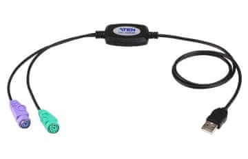 Aten ATEN PS/2 na USB adapter kabel 90cm, crni