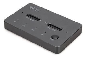 slomart Digitus DA-70139 SSD M.2 NVMe kućište, USB-C 3.1 Gen2 10Gbps, s kloniranjem