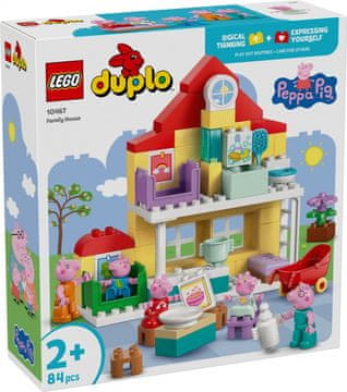 slomart LEGO DUPLO 10467 Peppa Pig Obiteljska kuća, 84 dijelova