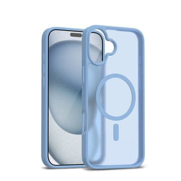 Crong CRONG Hybrid Matte Magnetic Etui MagSafe maska za iPhone 17, plava