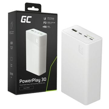Green Cell Green Cell Powerbank 30000mAh, 22.5W, 4 izlaza, bijela