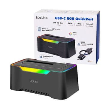 LogiLink LogiLink UA0302 USB-C Docking Station za 2.5/3.5" SATA HDD/SSD, 5Gbps