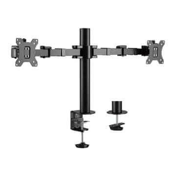 LogiLink LogiLink UA0250 Držač za 2 monitora, 17-32 inča, crni