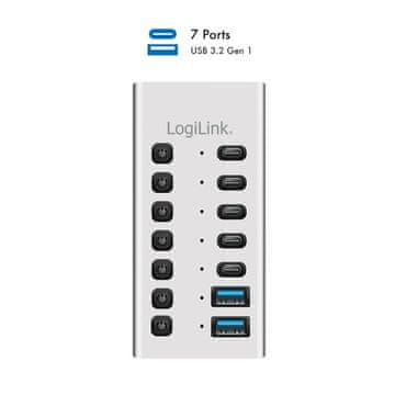 LogiLink LogiLink UH3071 USB Hub, 7x USB-A/C, s prekidačima
