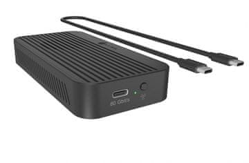 IcyBox ICY BOX IB-3810-TB3 kućište za M.2 NVMe SSD, Thunderbolt 5, 80 Gbps