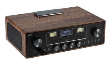 Akai AKAI AM-100 RHAPSODY stereo sustav, smeđi/crni
