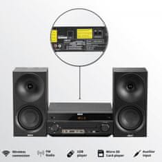 Akai AKAI AM-301B Stereo sustav, 40W, CD player, Bluetooth, crni