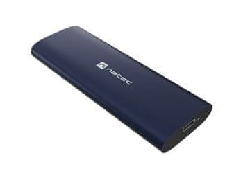 slomart Natec RHINO M.2 NVME LITE vanjsko kućište za SSD USB-C 3.2, čelično plavo