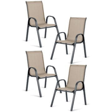 Northix Sofotel SO-980 set od 4 vrtne stolice od tekstila