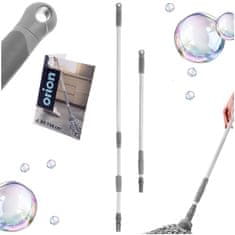 Northix Čelična teleskopska drška za mop i metlu CLEAN SYSTEM 94-158 cm