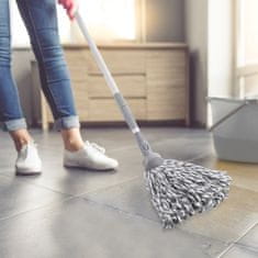 Northix Čelična teleskopska drška za mop i metlu CLEAN SYSTEM 94-158 cm