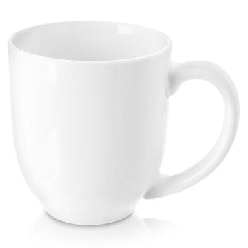 Northix MONA bijela porculanska šalica 450 ml