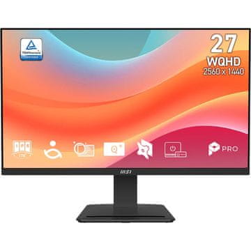 Monitor PRO MP273Q E7 / 68,6 cm (27") / 2560 x 1440 (WQHD) / IPS / 75Hz / 4 ms (GTG) / 250 nits / 1000:1
