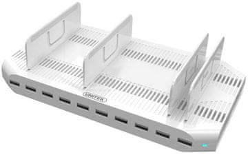 Unitek Unitek Y-2172 Punjač postaja 10xUSB 2.4A, 96W, crna