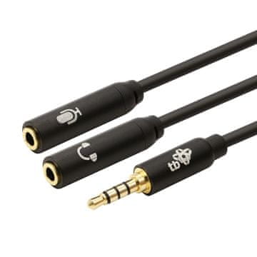 slomart TB Kabel 3,5mm Mini Jack - 2x 3,5mm Mini Jack M/F, 30cm