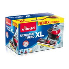 Vileda Vileda Ultramax Turbo XL rotacijski mop, širina 42cm, crveno/crni