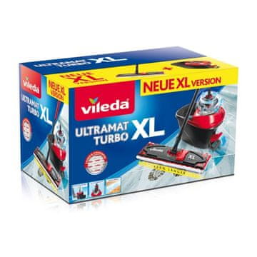 Vileda Vileda Ultramax Turbo XL rotacijski mop, širina 42cm, crveno/crni