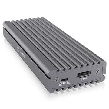 slomart ICY BOX IB-1817M-C31 M.2 NVMe SSD kućište, sivo, USB 3.2 Gen 2