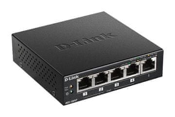 D-LINK D-Link DGS-1005P mrežni prekidač, 5xGbE (4xPoE+ 60W)