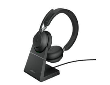 Jabra Jabra Evolve2 65 Stereo slušalice, USB-C, crne, s postoljem za punjenje